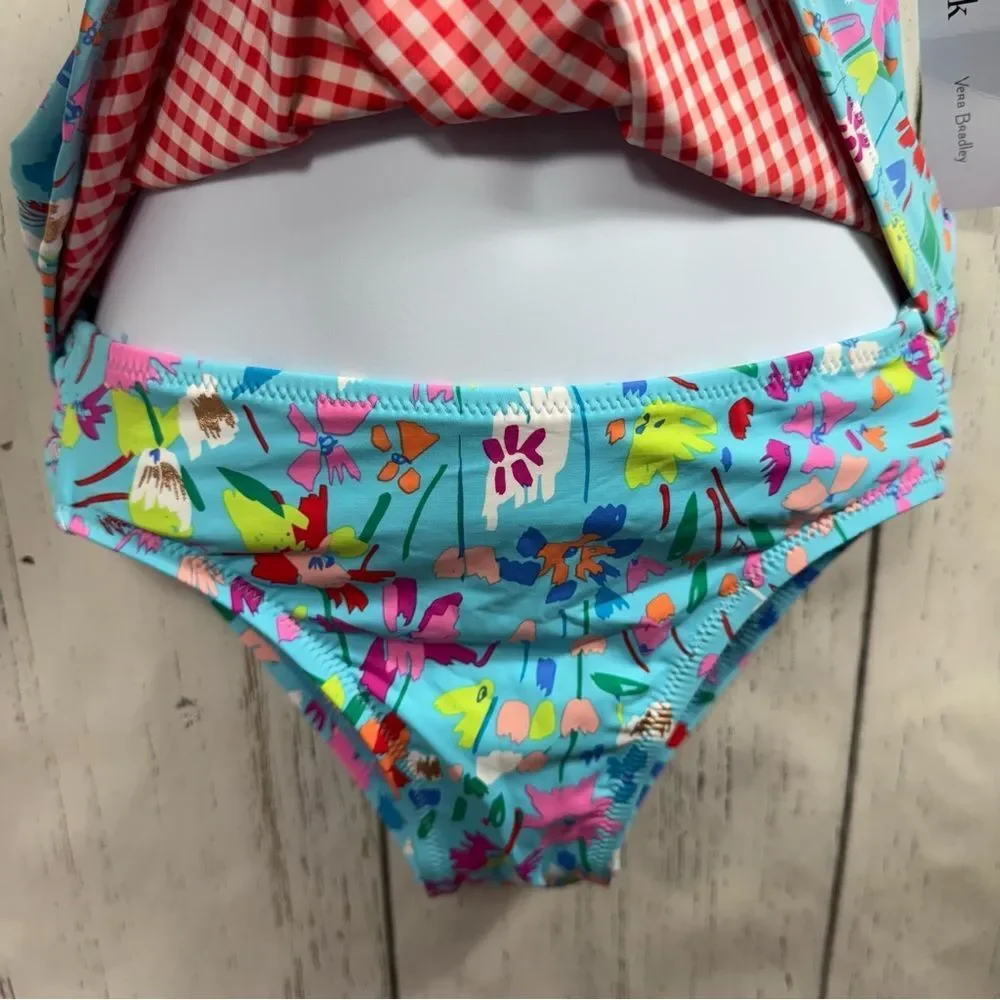 Vera Bradley Superbloom Swimsuit Tankini Colorful Floral Multiway Beach Vacation